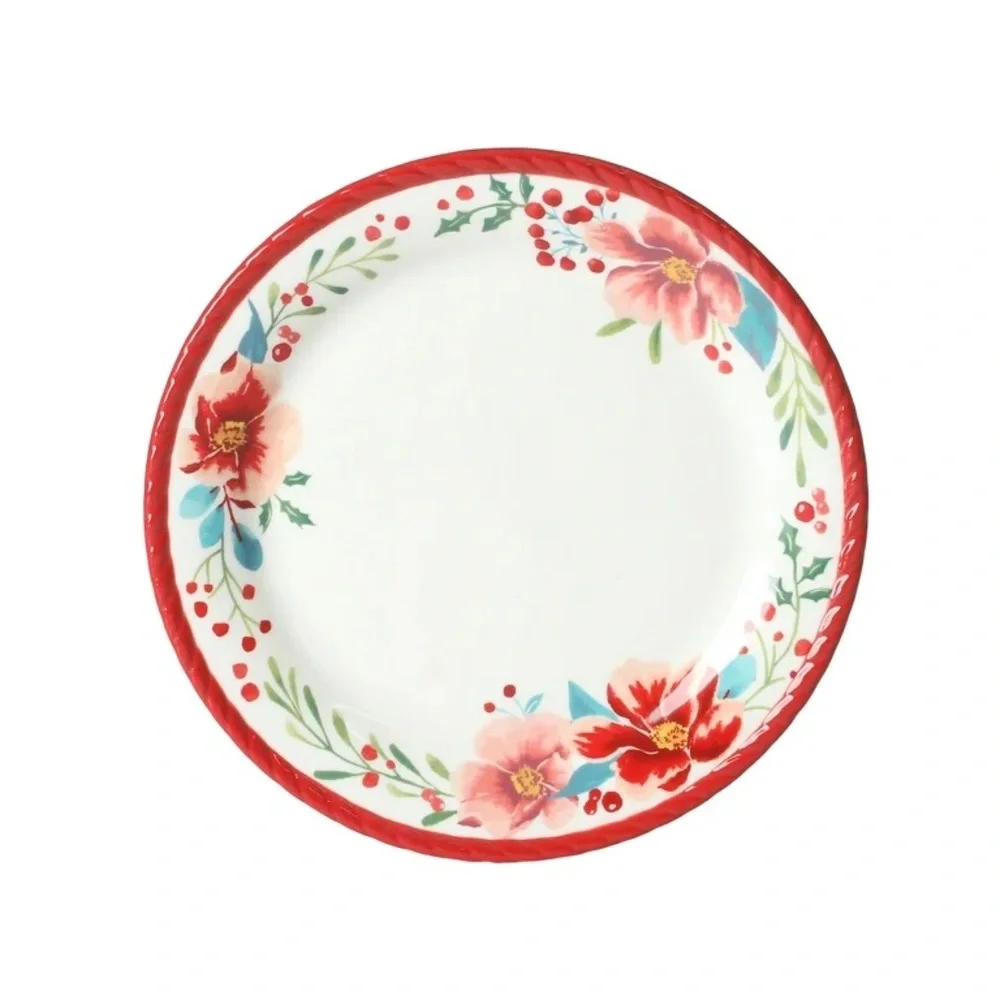 The Pioneer Woman Merry Meadow red holiday Dinnerware Set